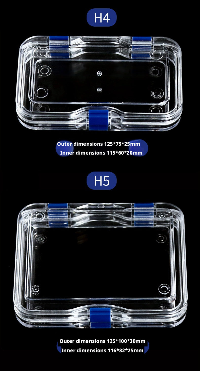 3pcs Clear Membrane Box, Jewelry Display Case, Shockproof Storage