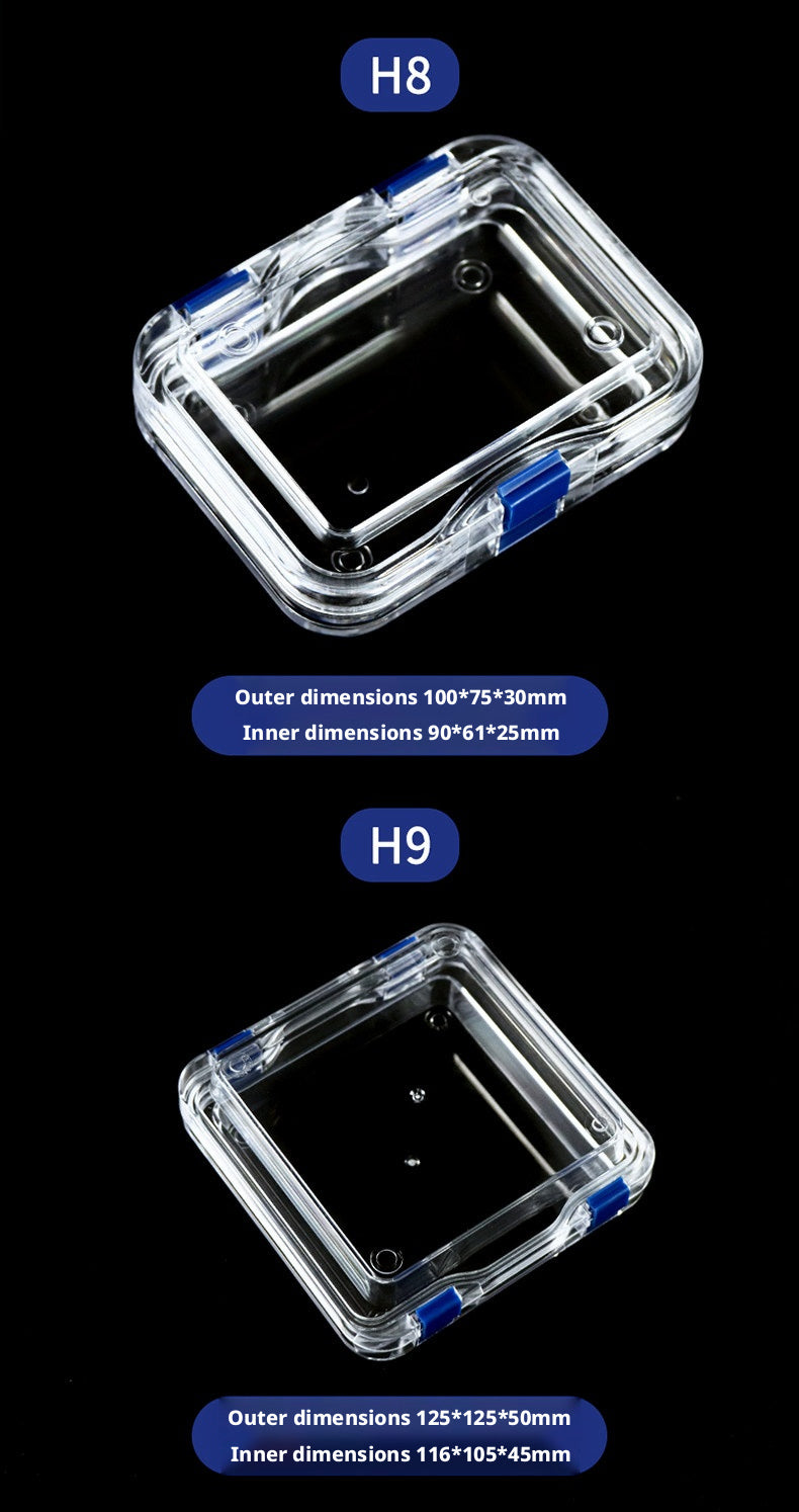 3pcs Clear Membrane Box, Jewelry Display Case, Shockproof Storage