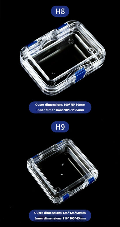 3pcs Clear Membrane Box, Jewelry Display Case, Shockproof Storage