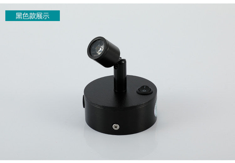 Battery-Powered LED Spotlight for Jewelry Display, Cordless Rechargeable Countertop Spot Lamp for Showcase