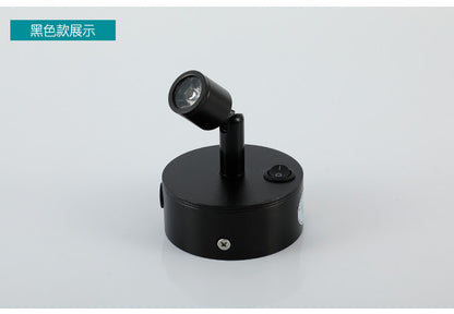 Battery-Powered LED Spotlight for Jewelry Display, Cordless Rechargeable Countertop Spot Lamp for Showcase