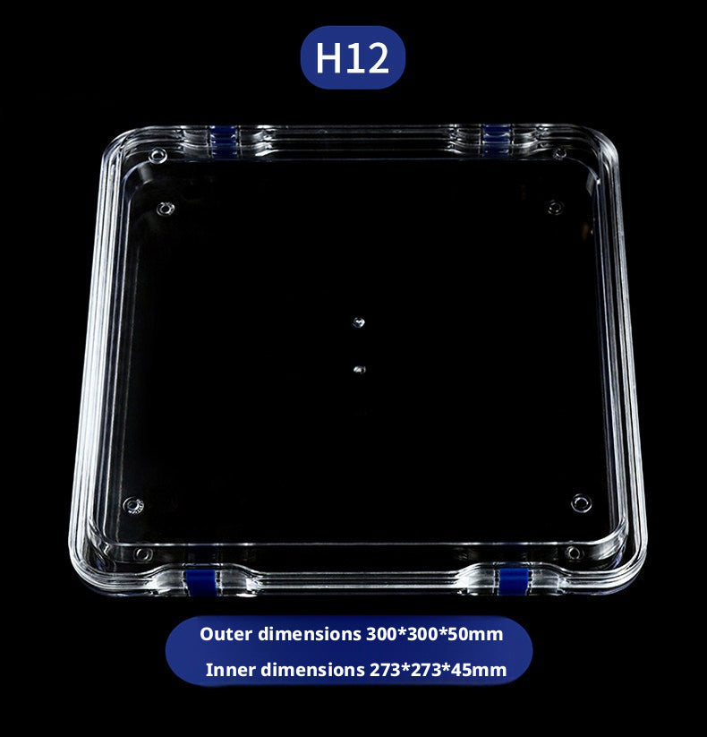 3pcs Clear Membrane Box, Jewelry Display Case, Shockproof Storage