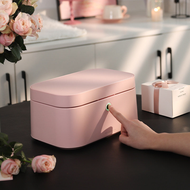 Lockable Jewelry Box for Women, Elegant Dresser Jewelry Organizer, Secure Birthday Gift Case
