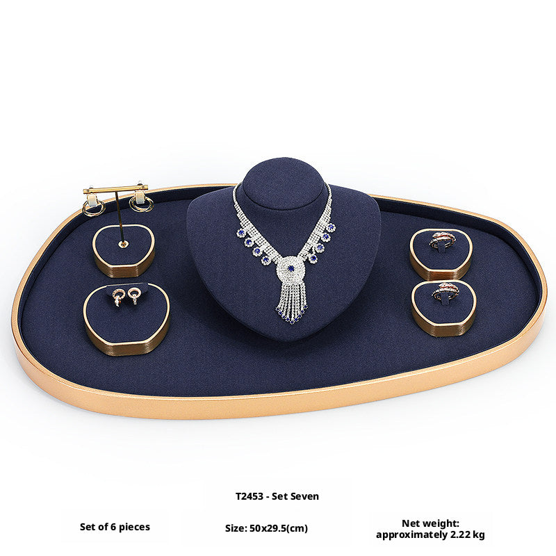 Metal Jewelry Display Stand - Rack for Necklace & Earring Organizer