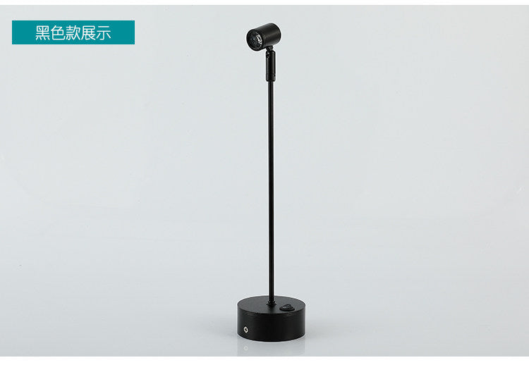 Wireless LED Spotlight for Jewelry Display, Rechargeable Countertop Spot Lamp