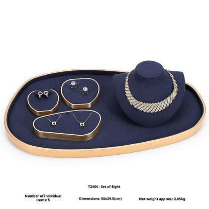 Metal Jewelry Display Stand - Rack for Necklace & Earring Organizer