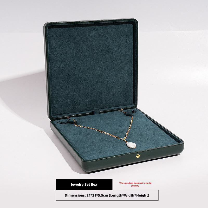 Faux Leather Dome Jewelry Box Gold Snap – Ring Necklace Bracelet Gift Case