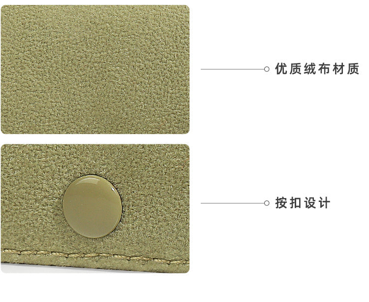 5pcs Velvet Mini Ring Box Snap Button – Portable Travel Jewelry Case for Rings Earrings