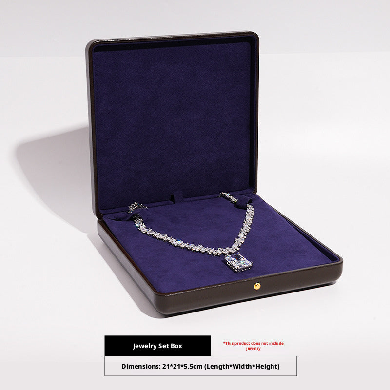 Faux Leather Dome Jewelry Box Gold Snap – Ring Necklace Bracelet Gift Case
