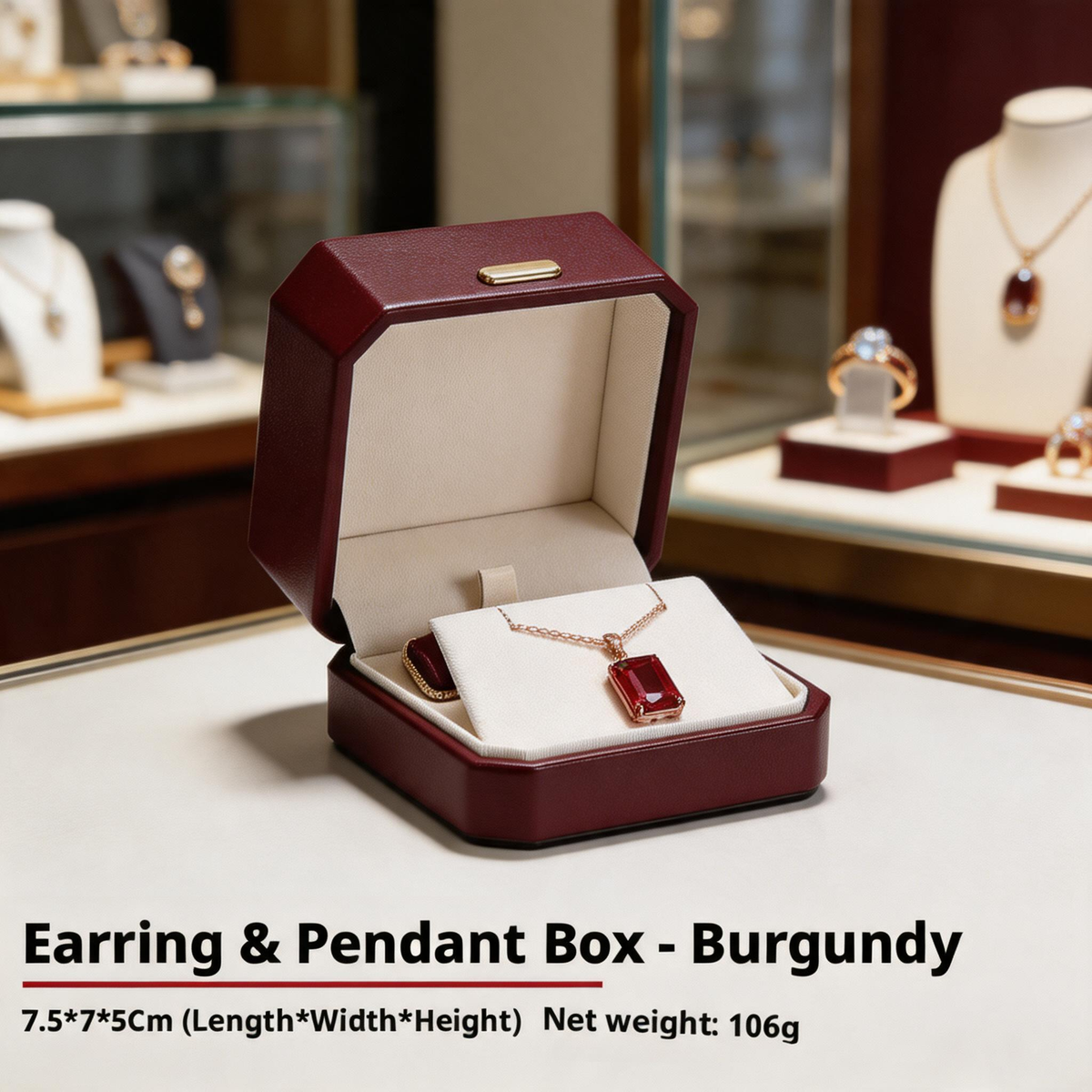 10PCS Jewelry Box for Gifts, Leather Storage Case for Rings Earrings Necklaces pendant bangle