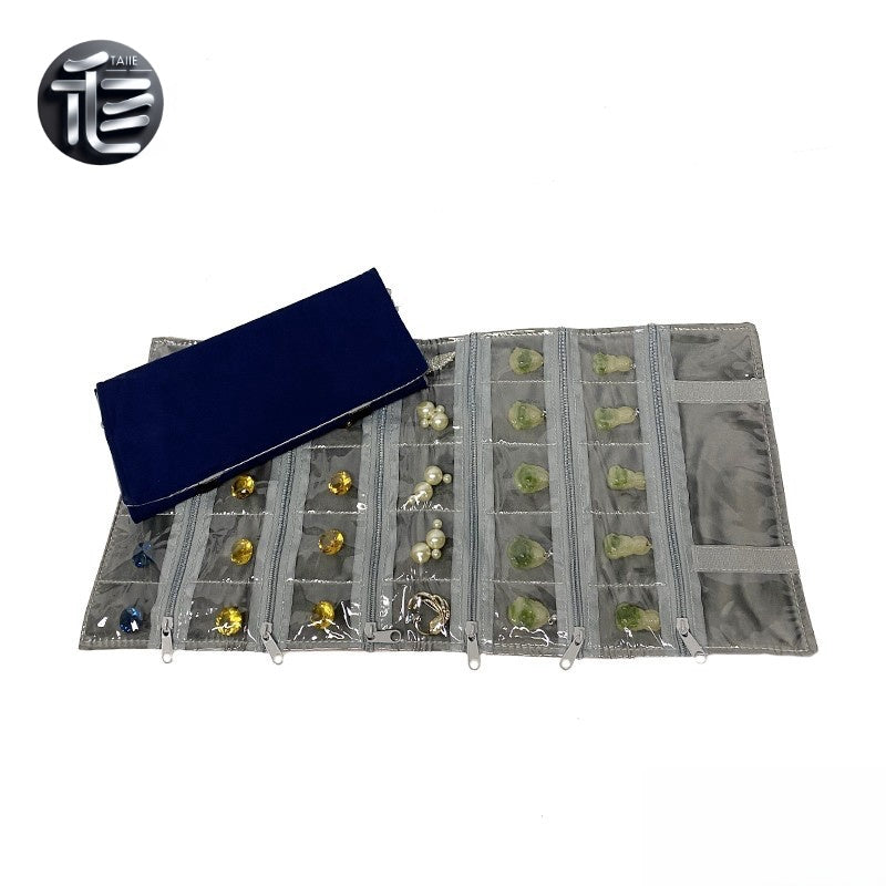 Jewelry Display Roll for Vendor, Foldable Cloth Organizer for Craft Show, Booth Supply