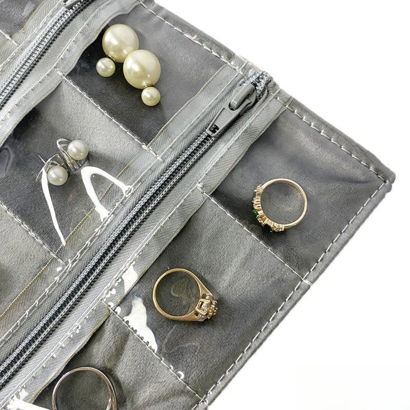 Jewelry Display Roll for Vendor, Foldable Cloth Organizer for Craft Show, Booth Supply