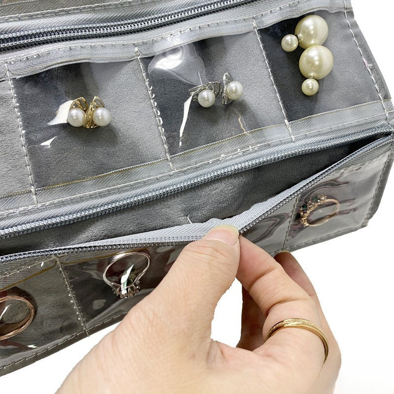 Jewelry Display Roll for Vendor, Foldable Cloth Organizer for Craft Show, Booth Supply