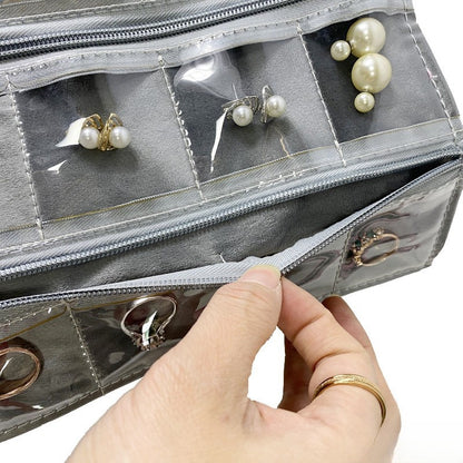 Jewelry Display Roll for Vendor, Foldable Cloth Organizer for Craft Show, Booth Supply