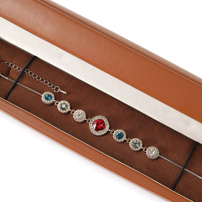 PU Leather Jewelry Gift Box, Minimalist Ring Pendant Necklace Storage Case, Elegant Jewelry Box