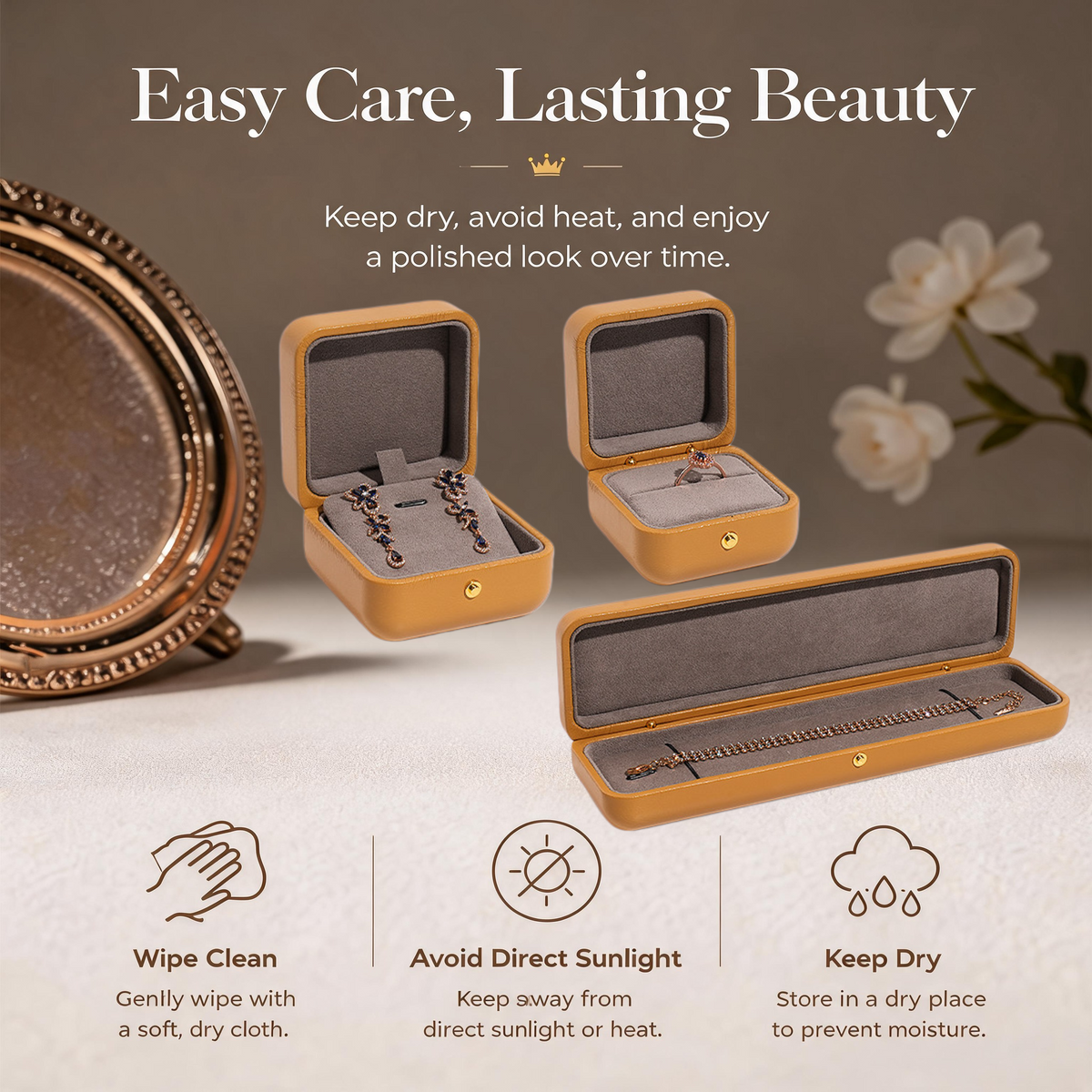 5pcs Luxury PU Leather Jewelry Box, Velvet Lined Gift Case, Elegant Presentation Packaging