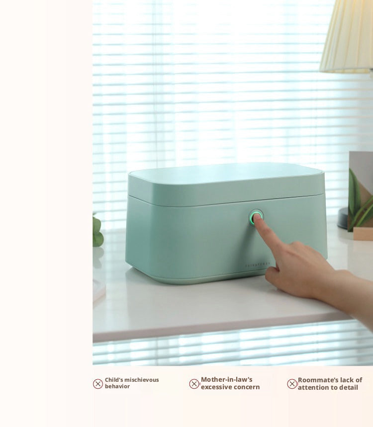 Lockable Jewelry Box for Women, Elegant Dresser Jewelry Organizer, Secure Birthday Gift Case