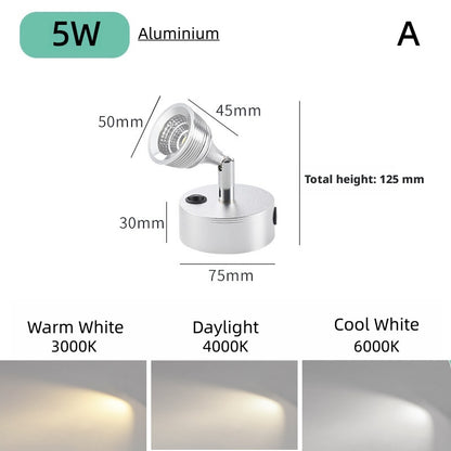 Freestanding LED Spotlight, Portable Display Light No Installation Needed, 360° Adjustable