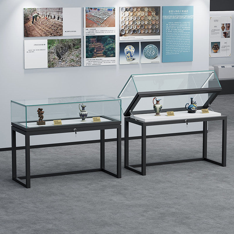 Lockable Display Case for Jewelry Store Glass Top Showcase Jewelry cabinet