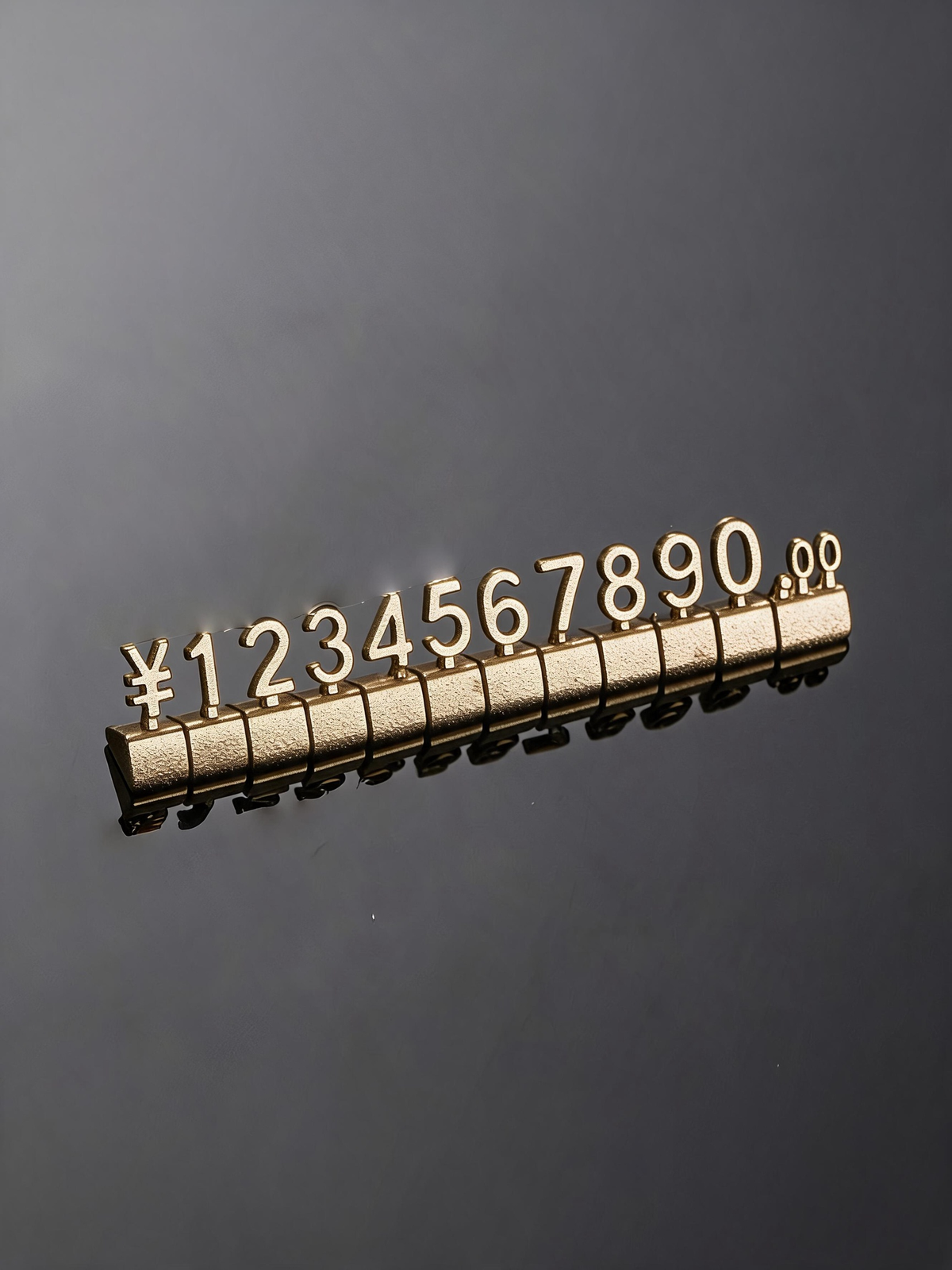 Modular Metal Price Display Numbers, Jewelry Shop Signs (USD, GBP,EURO)
