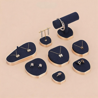 Metal Jewelry Display Stand - Rack for Necklace & Earring Organizer