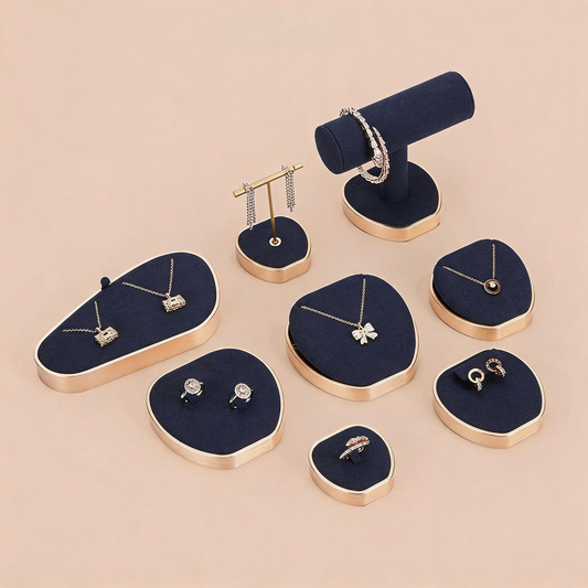 Metal Jewelry Display Stand - Rack for Necklace & Earring Organizer