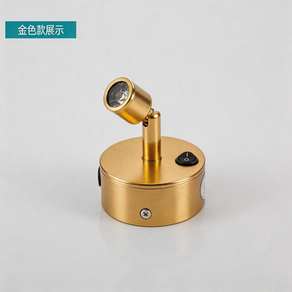 Battery-Powered LED Spotlight for Jewelry Display, Cordless Rechargeable Countertop Spot Lamp for Showcase