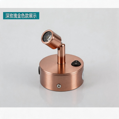 Battery-Powered LED Spotlight for Jewelry Display, Cordless Rechargeable Countertop Spot Lamp for Showcase
