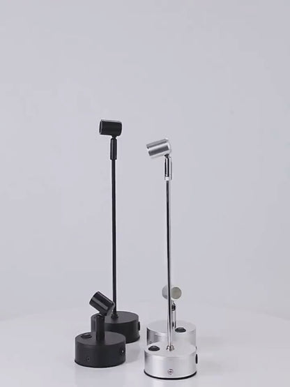 Battery-Powered LED Spotlight for Jewelry Display, Cordless Rechargeable Countertop Spot Lamp for Showcase