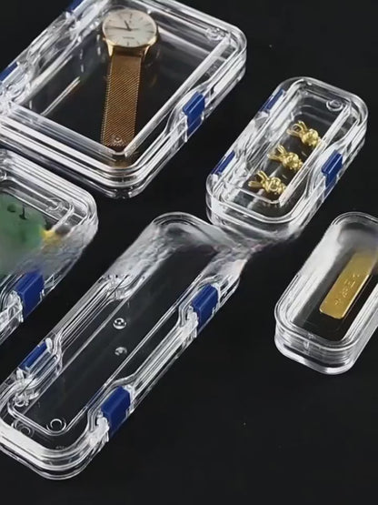 3pcs Clear Membrane Box, Jewelry Display Case, Shockproof Storage